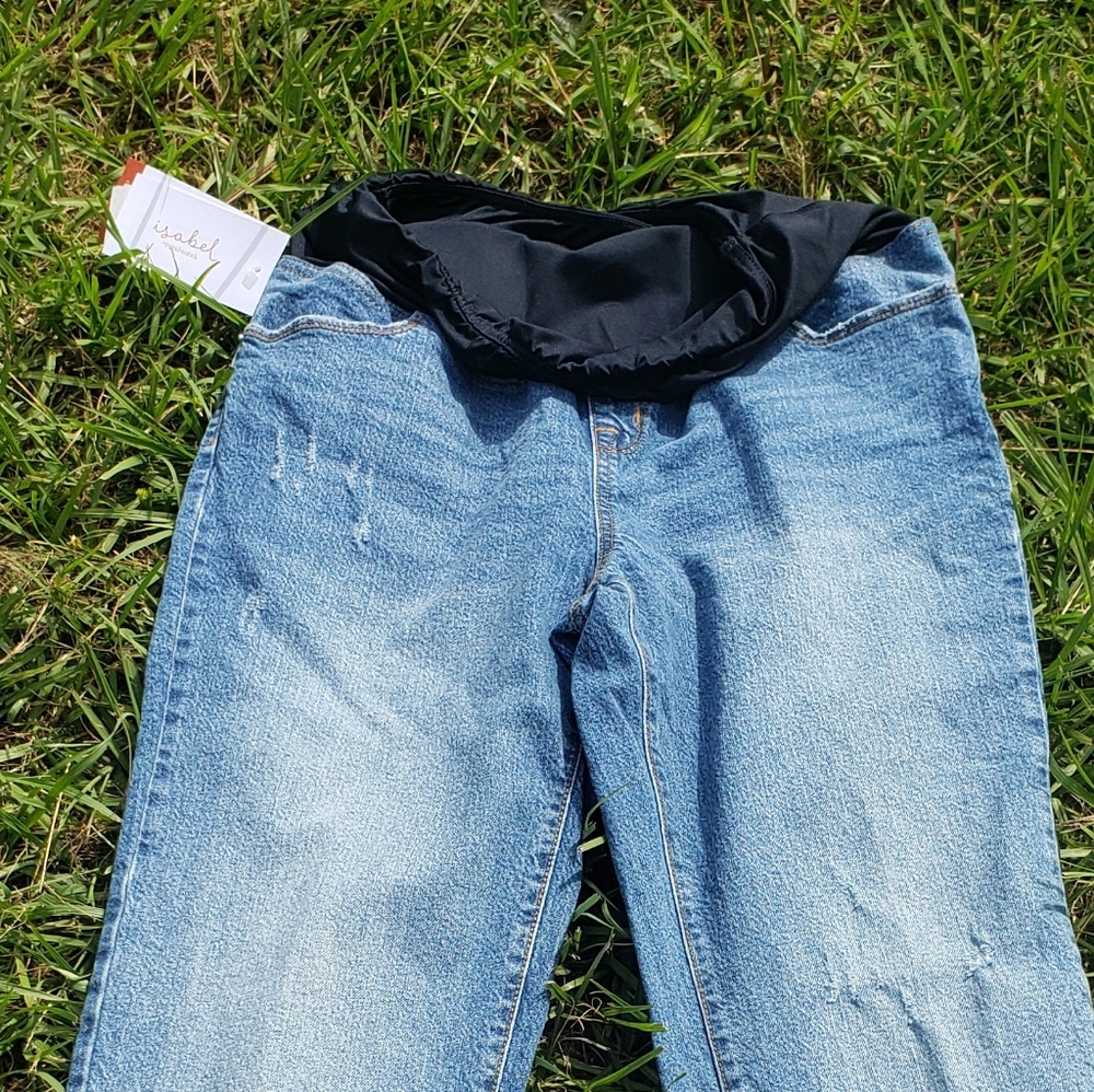 Maternity Straight Leg Jeans - Picture 3 of 8